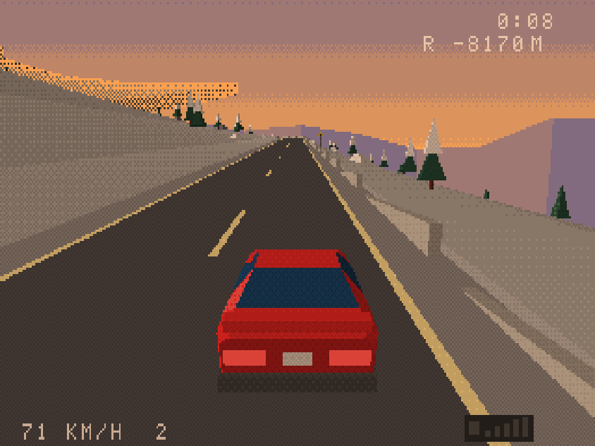 Snowy mountain pass